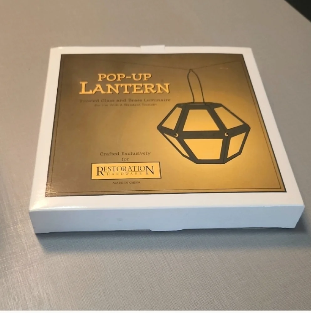 NIB Restoration Hardware Pop-Up Lantern